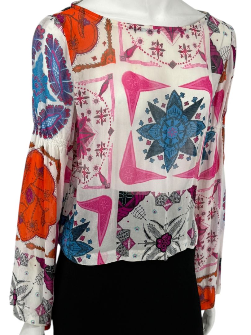 Christian Lacroix Jeans Multicolor Print Blouse – Size IT 44