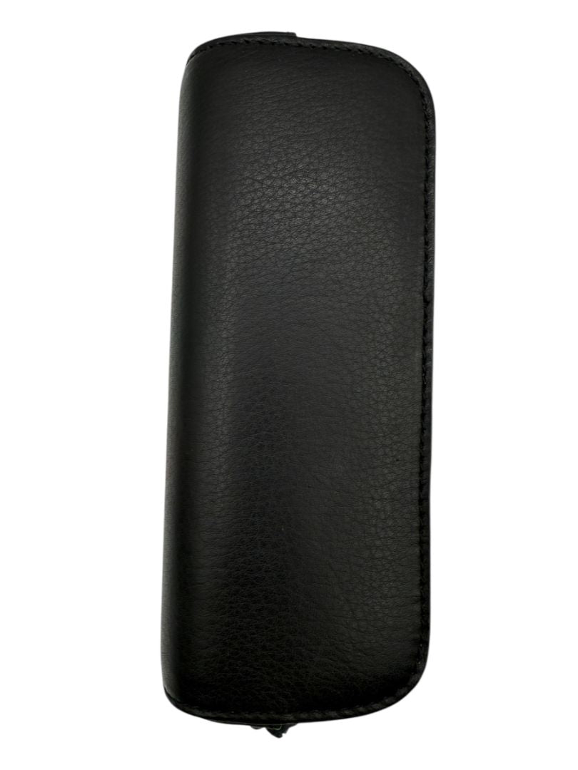 Chrome Hearts Black Leather Eyeglass Case – Brand New