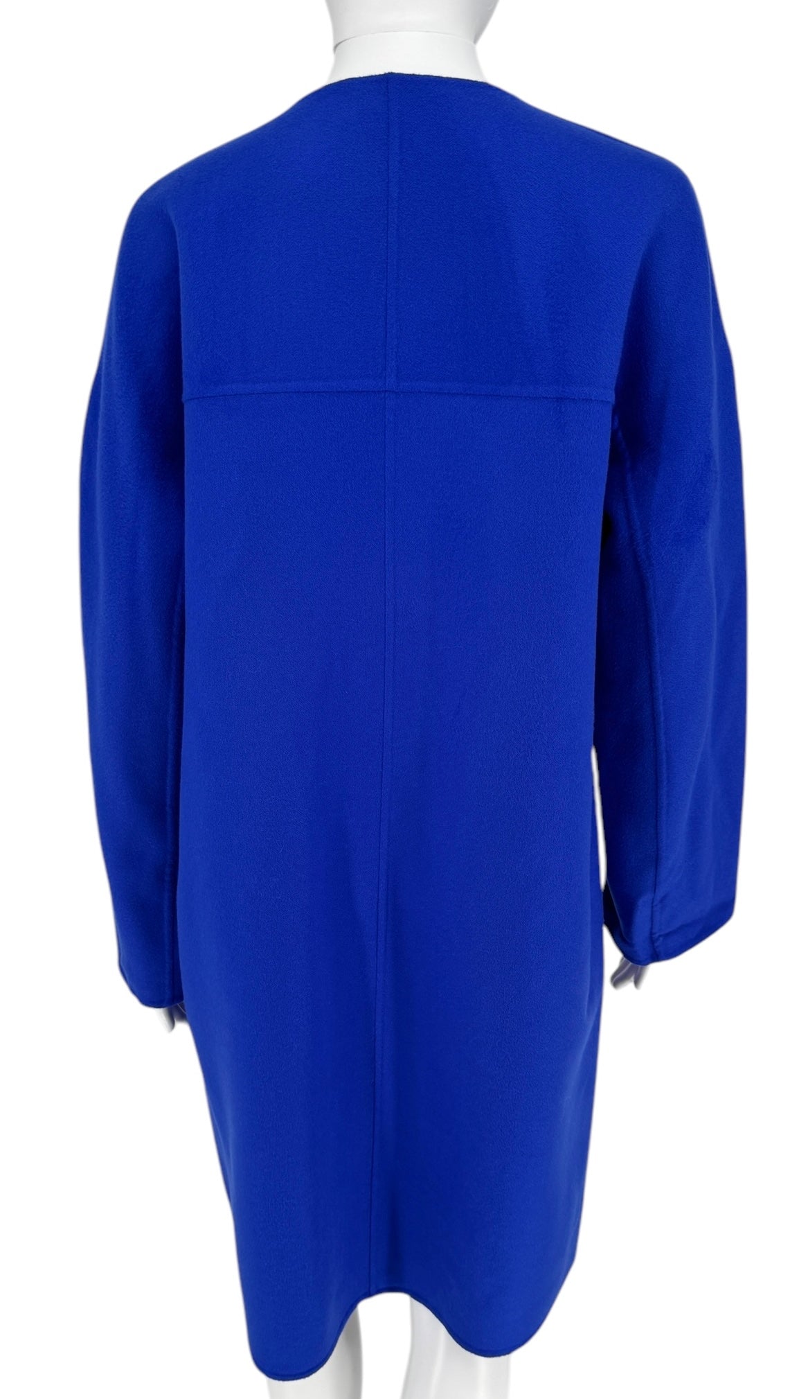 Jil Sander Double-Face Cashmere Coat Cobalt Blue - Size 38