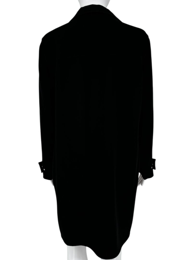 Lafayette 148 New York Black Long Sleeve Shirt Dress – Size M