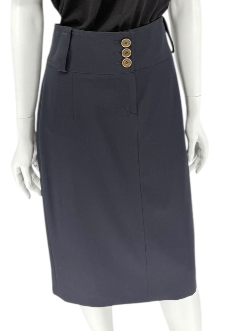 Burberry London Slim Fit Wool Blend Pencil Skirt - USA 12