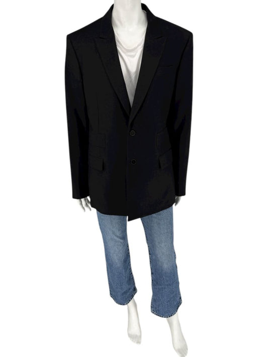Givenchy Paris Men’s Black Wool Blazer – Size EU 52 - Made in Italy – New with Tags