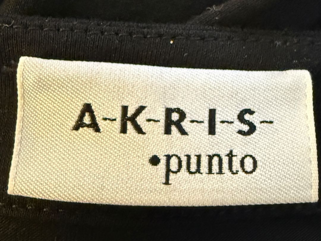 Akris Punto Black Modal-Blend Pleated Front Sleeveless Top – Size US 14