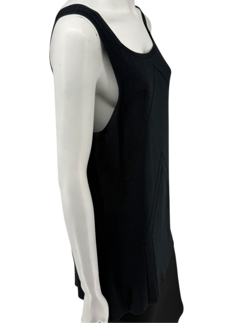Oscar de la Renta Black Knit Sleeveless Tunic – Size L