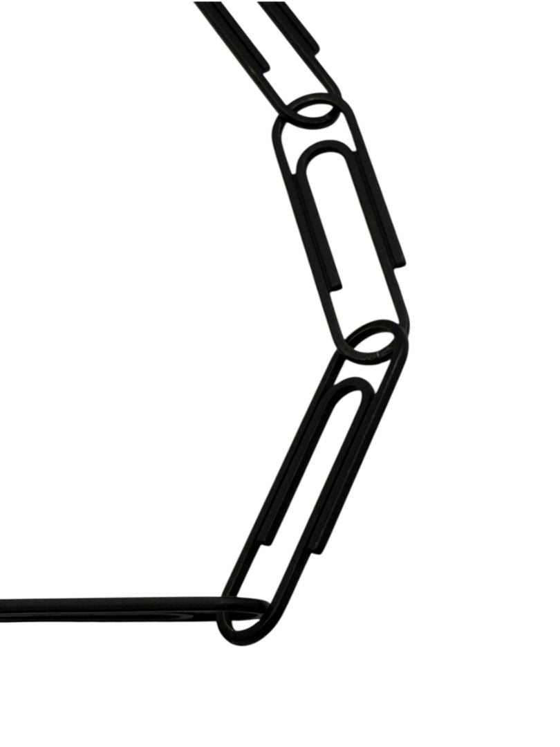 Off-White Virgil Abloh Black Paperclip Chain Zip Top Wallet – One Size – New With Tags