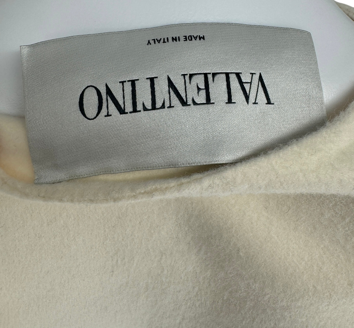 New Valentino Two-tone wool and cashmere-blend felt cape - Size 42