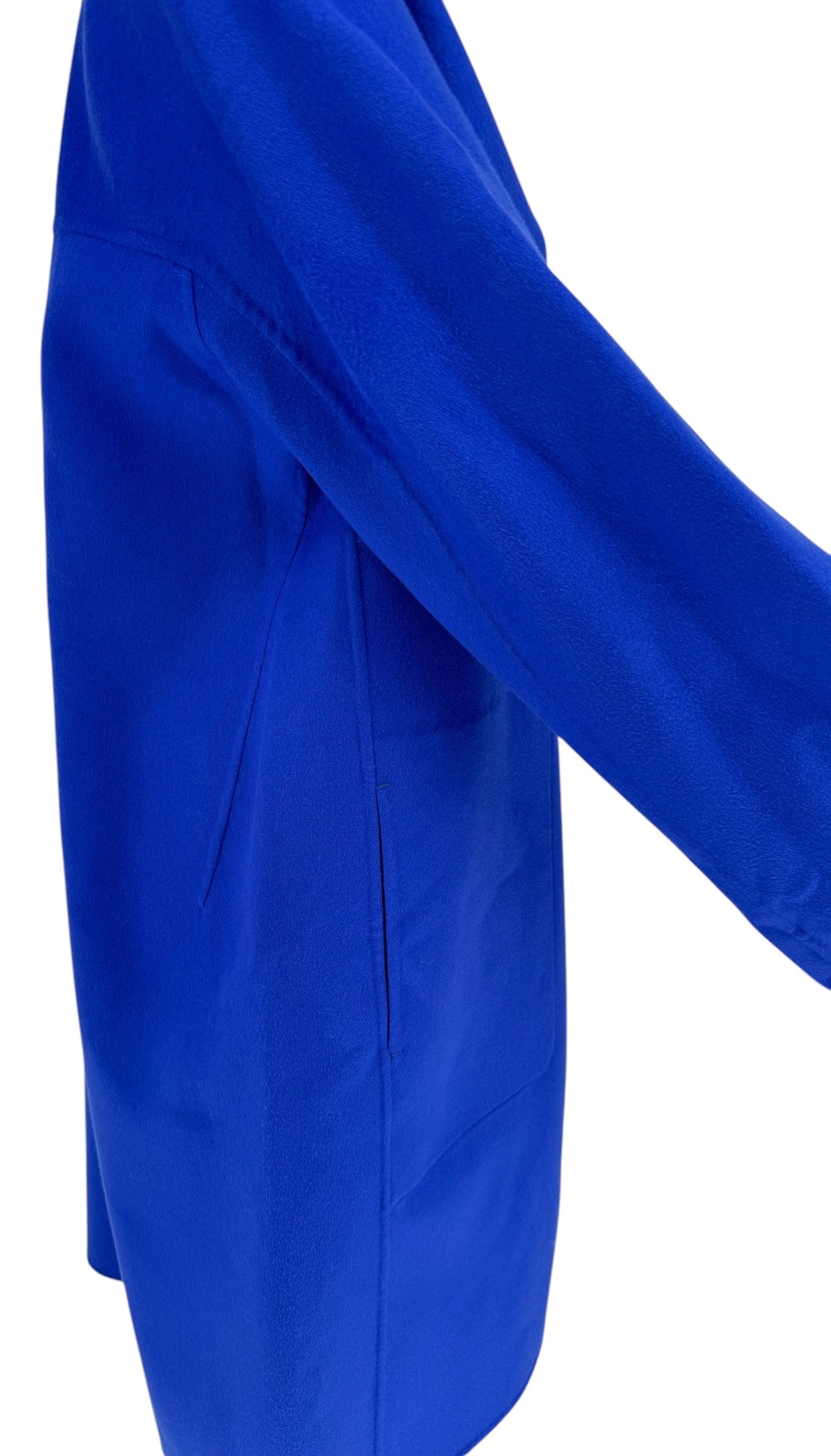 Jil Sander Double-Face Cashmere Coat Cobalt Blue - Size 38