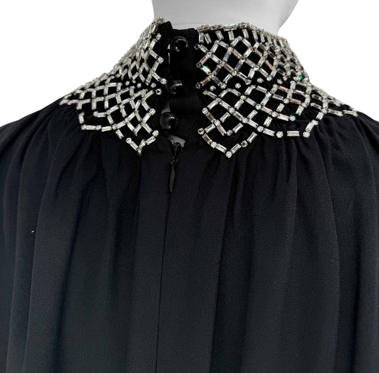 Prada Jewelled Collared Dress - Size 42