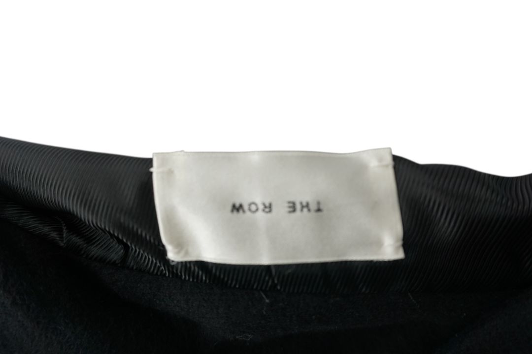 The Row Asymmetrical Button Black Coat - Size L