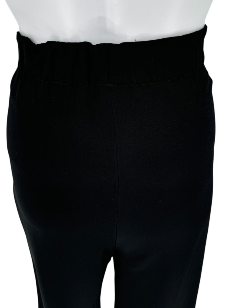 Gucci Black Viscose Wide-Leg Cropped Pants – Size 42