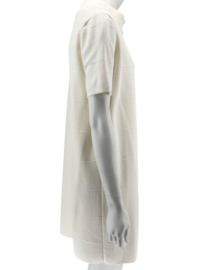Max Mara Ivory Textured Knit Shift Dress – Size L