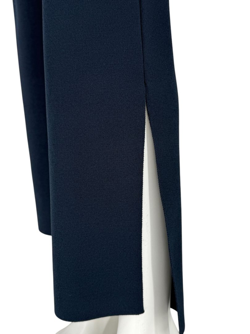 Stella McCartney Navy Split-Hem Trousers - Size IT 46