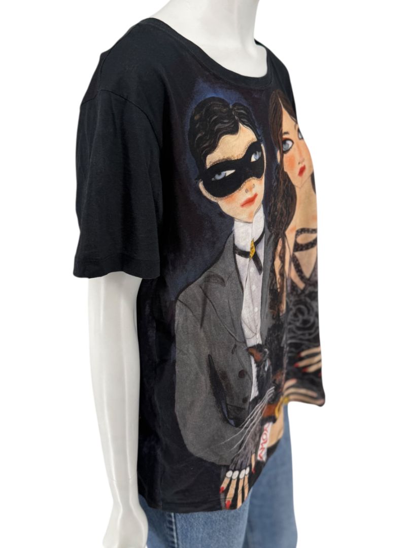 Gucci x Unskilled Worker Women’s Black Graphic Cotton T-Shirt – Size S (Mens)