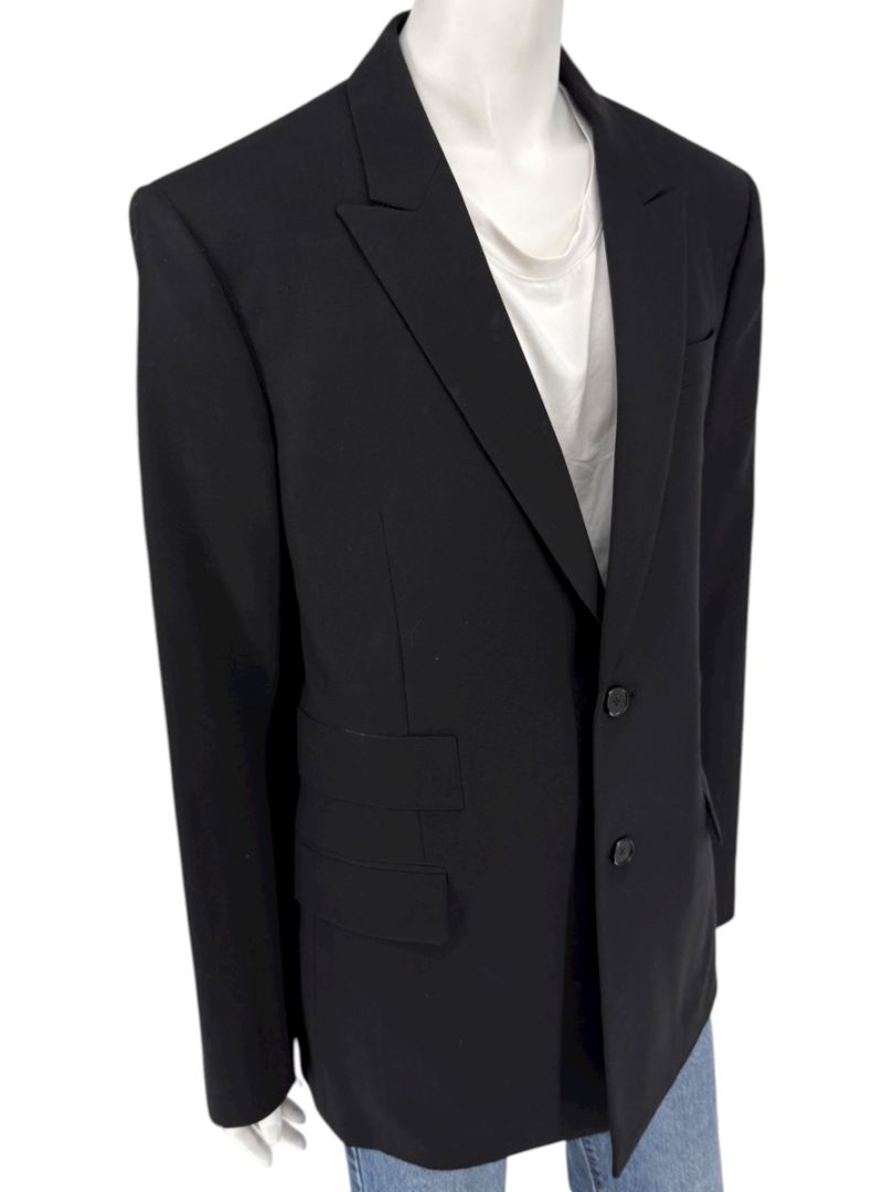 Givenchy Paris Men’s Black Wool Blazer – Size EU 52 - Made in Italy – New with Tags