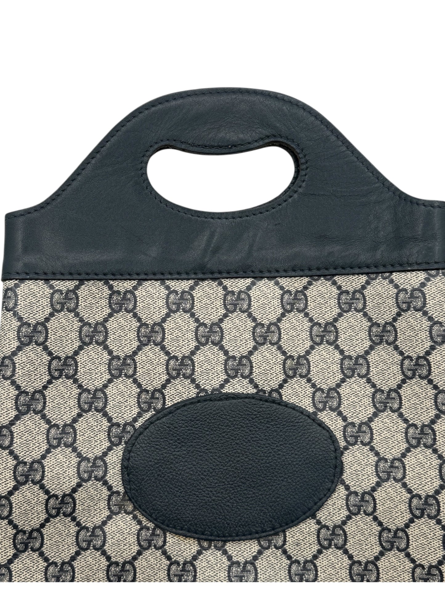 Gucci Vintage GG Canvas &  Leather Champagne Bottle Carrier – Made in Italy