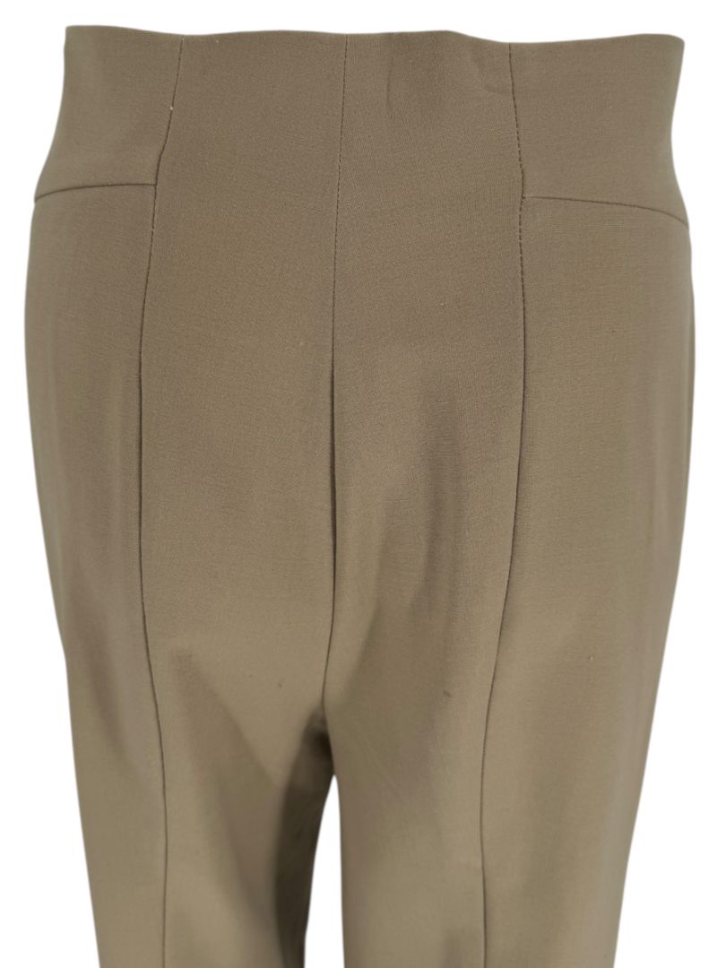 Thalian Tan High-Waisted Straight-Leg Trousers – Size 12