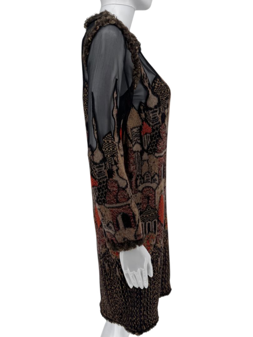 Chanel Paris–Moscow Wool-Blend Embroidered Mini Dress – Size 38 – Brand New With Tags