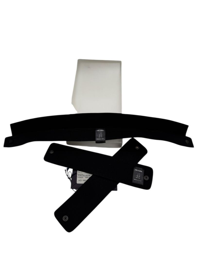 Prada Black Collar & Cuff Set – XS – Pristine Brand New Condition