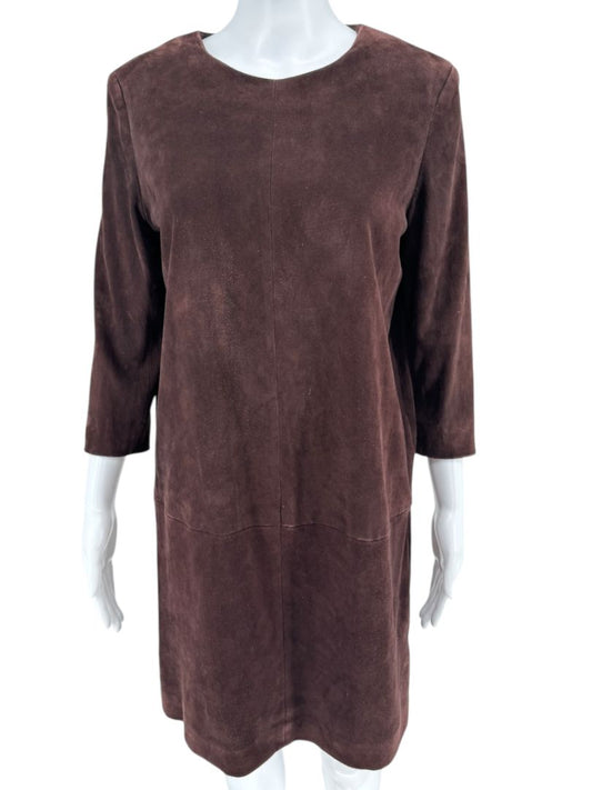 The Row Ruby Chocolate Brown Sheath Dress – Size 8