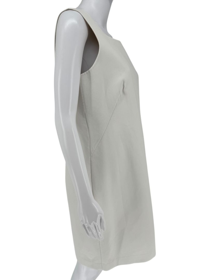 Akris Ivory Sleeveless Shift Dress - US 10