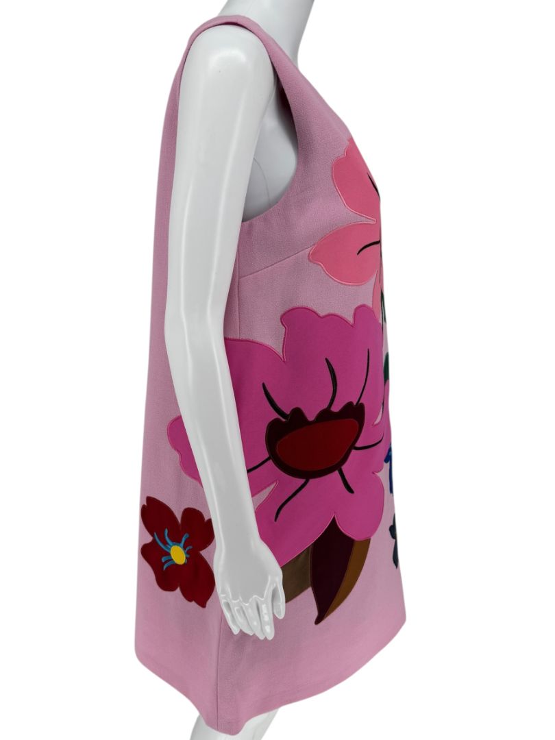 Dolce & Gabbana Appliqué Floral A-Line Dress - Size 10