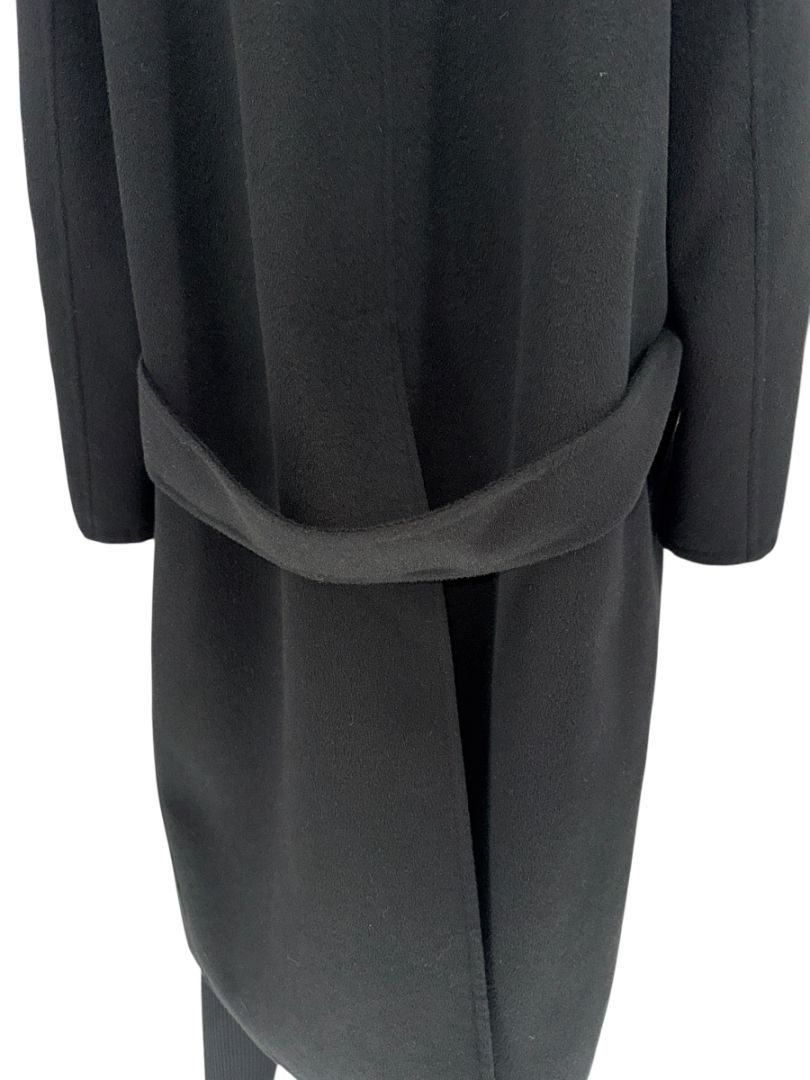 PRADA Black Cashgora Oversized Coat – Size IT 46