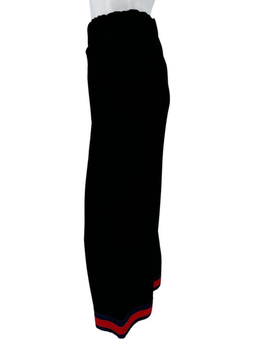 Gucci Black Viscose Wide-Leg Cropped Pants – Size 42