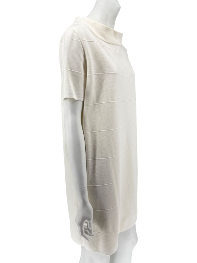 Max Mara Ivory Textured Knit Shift Dress – Size L