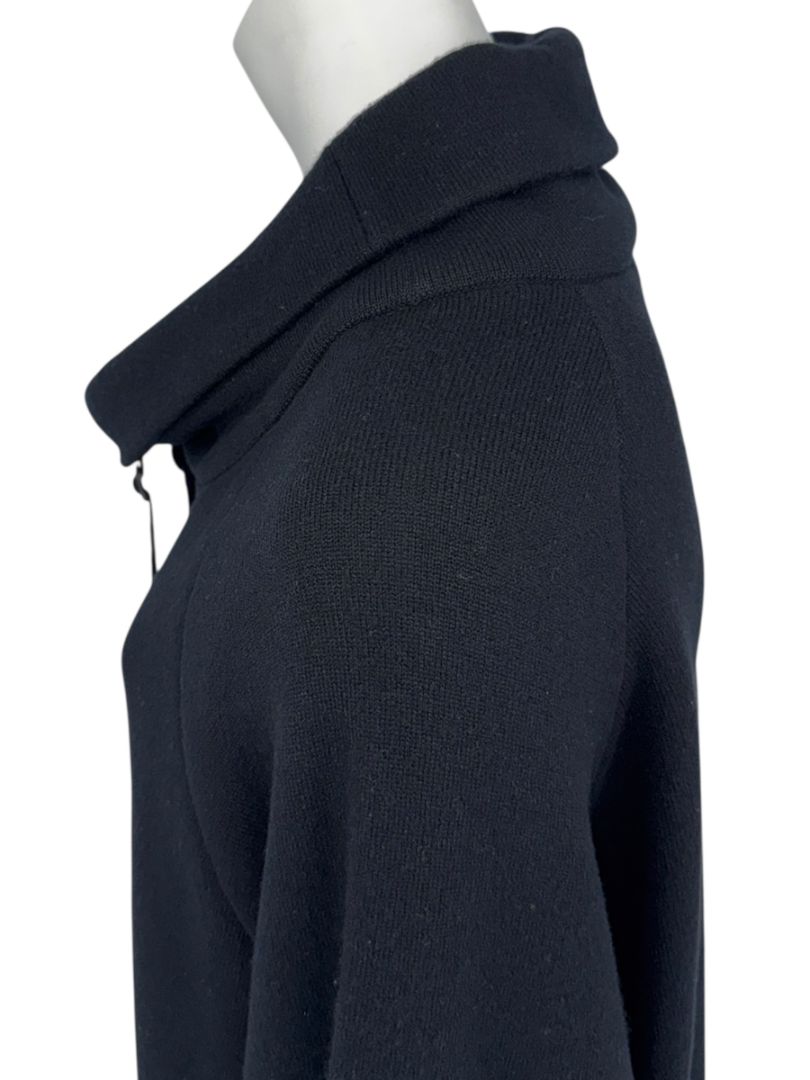The Row Black Wool-Cashmere Cowl Neck Pullover – Size XS