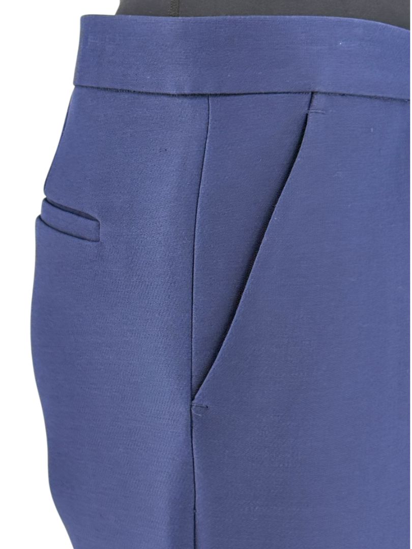 Derek Lam Navy Wool-Silk Cropped Pants – Size IT 44 / US 8