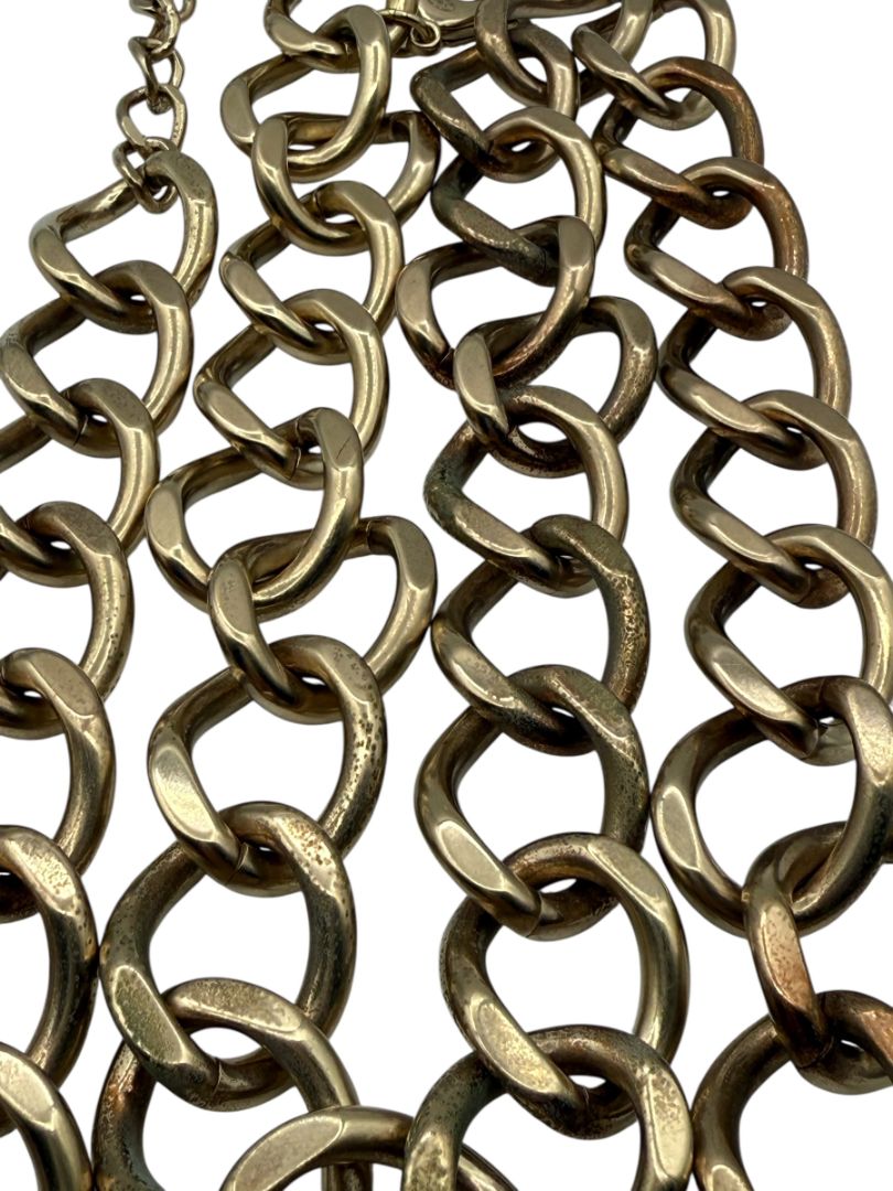 CHANEL Fall 2014 Oversized Padlock Chain-Link Belt