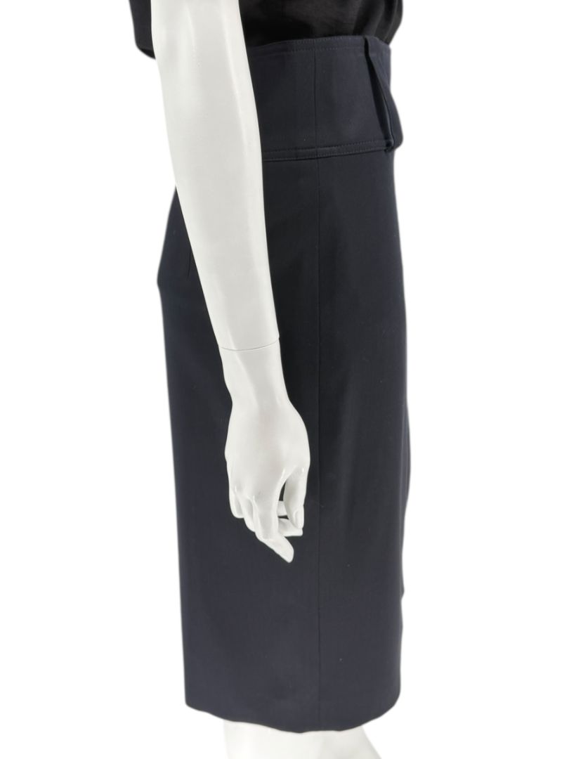 Burberry London Slim Fit Wool Blend Pencil Skirt - USA 12