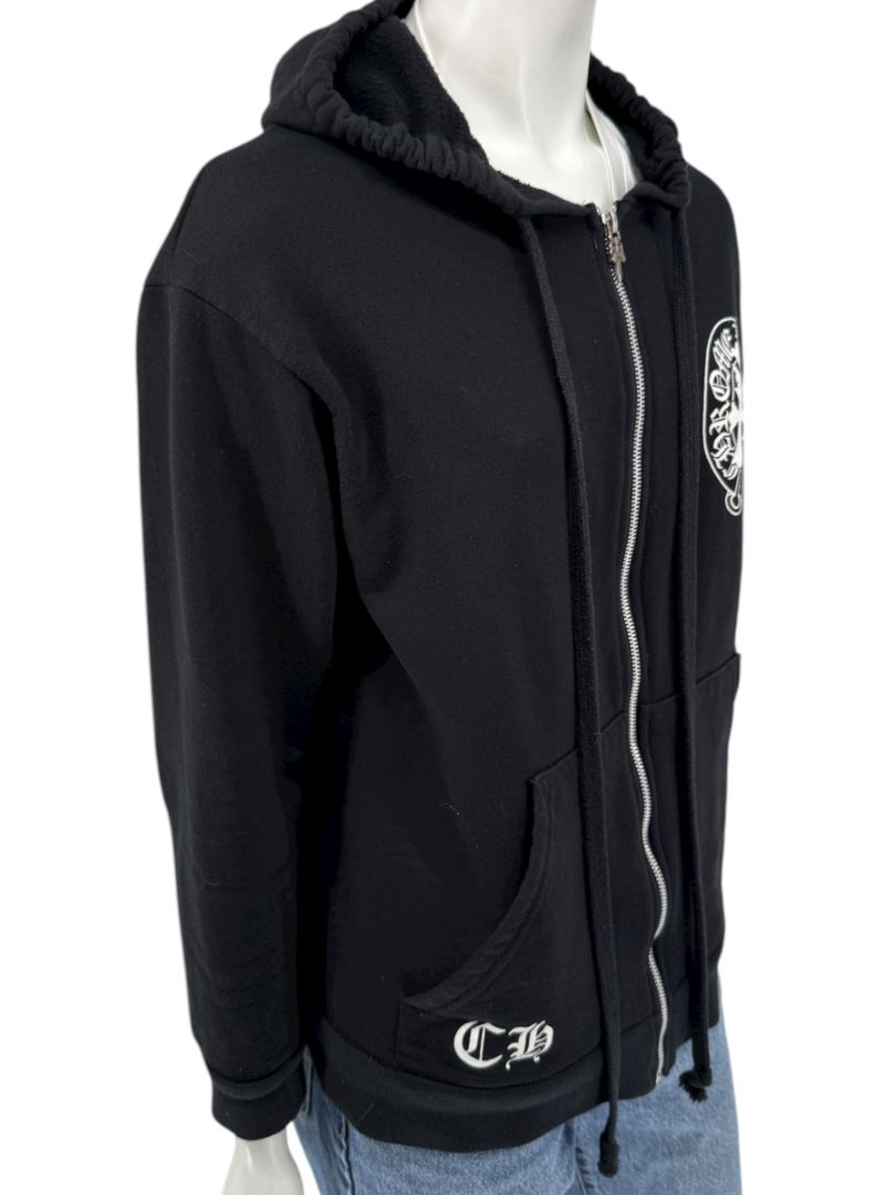 Chrome Hearts Black Zip Hoodie – Size M (Men's)