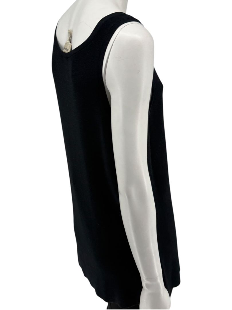 Oscar de la Renta Black Knit Sleeveless Tunic – Size L