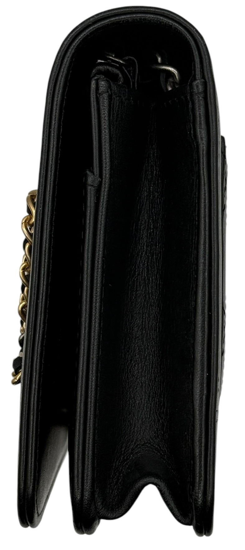 Chanel Black Calfskin Signe Wallet on Chain (WOC)