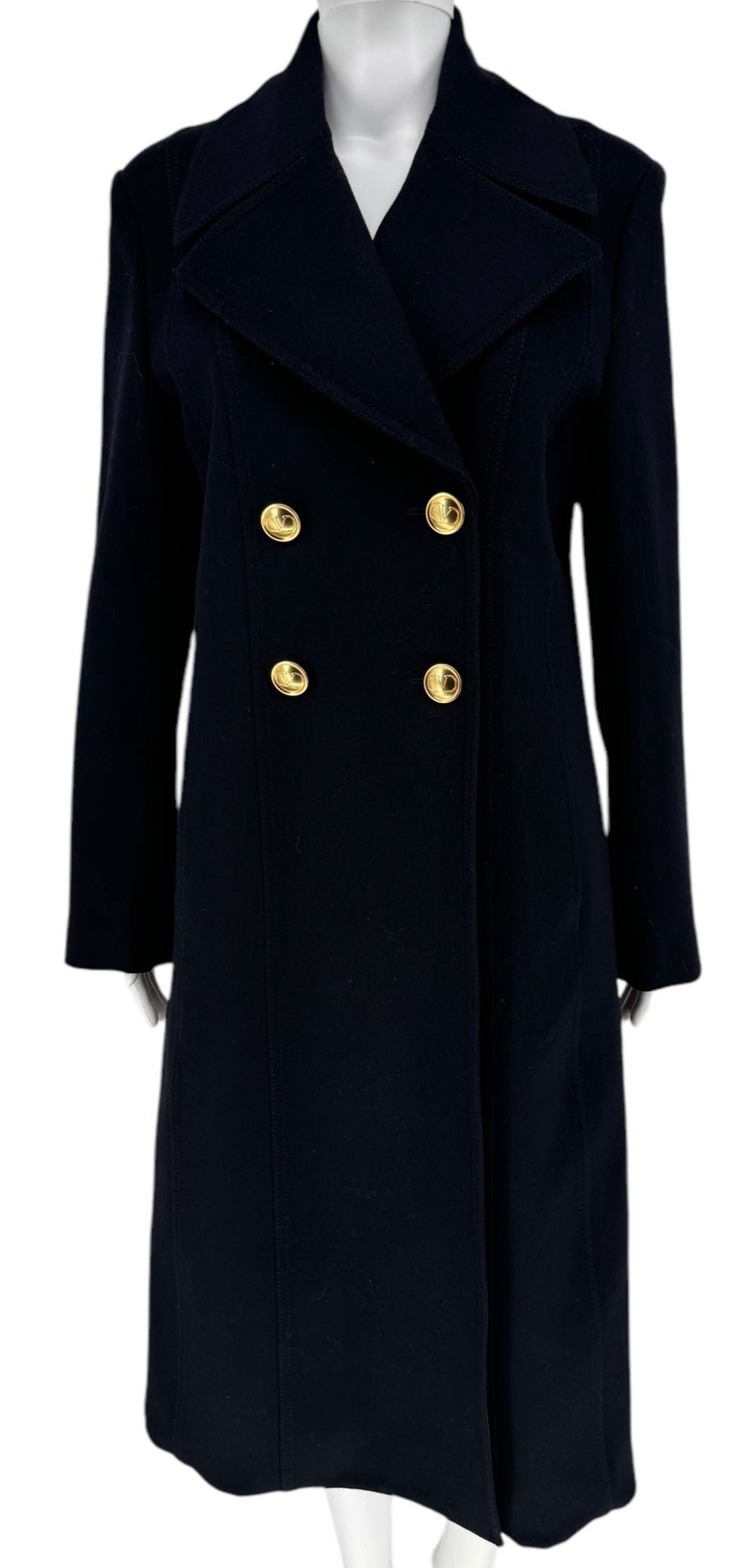 Valentino Double-breasted wool and cashmere-blend coat - Size 46