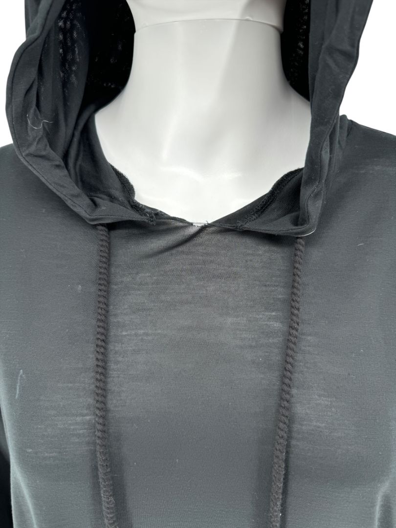 Acne Studios 'Frost Fluid' Black Viscose Hooded Dress – Size M