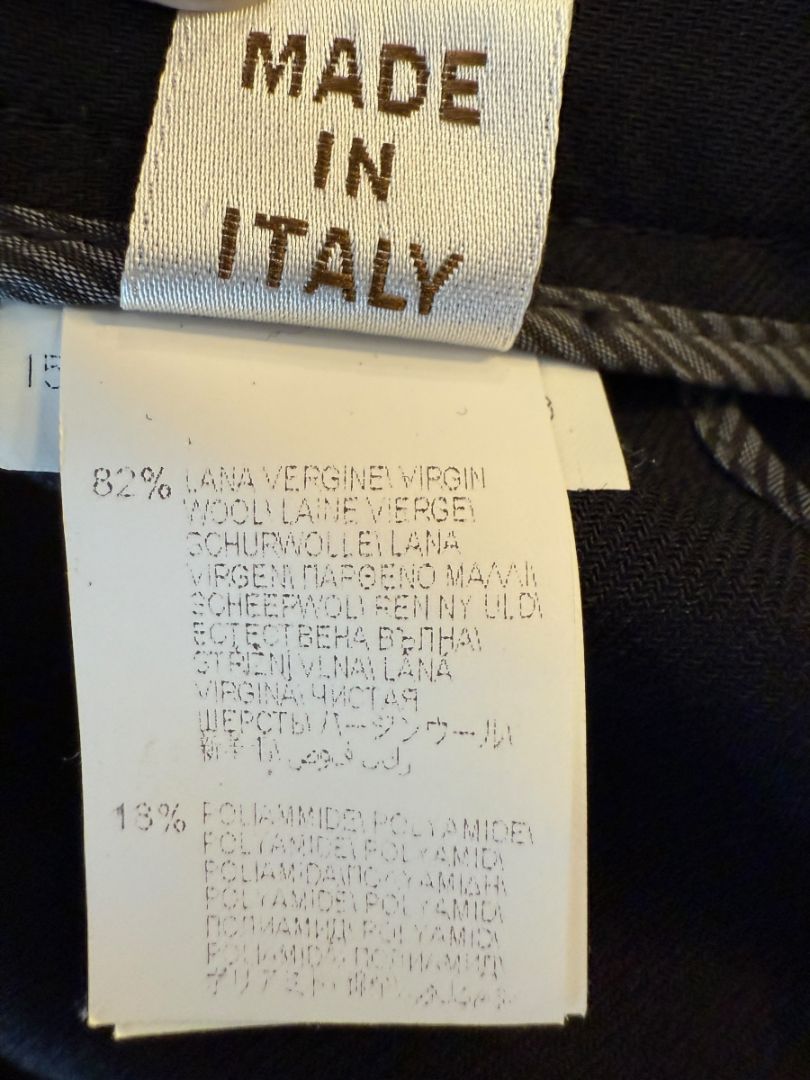 Brunello Cucinelli Black Wool-Blend Split-Hem Tailored Trousers - Size US 8 / IT 44