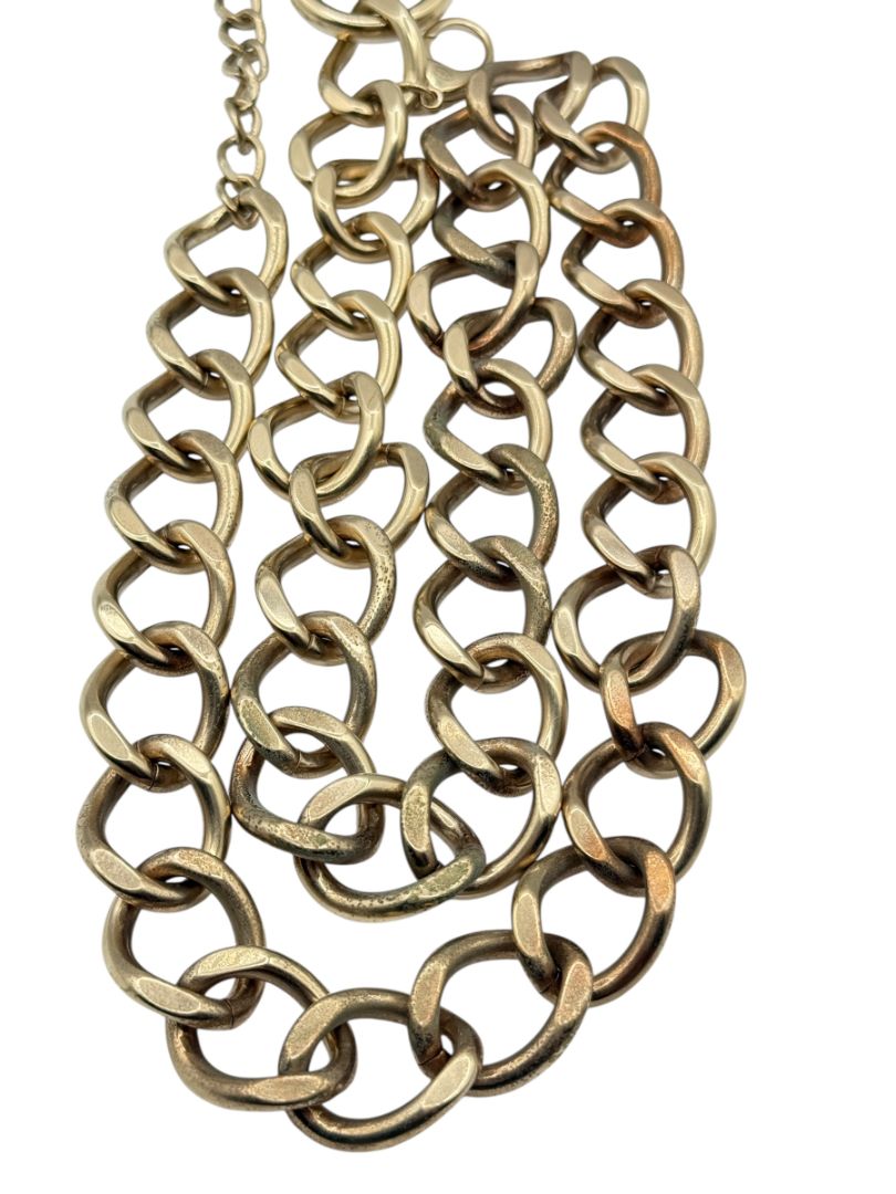 CHANEL Fall 2014 Oversized Padlock Chain-Link Belt