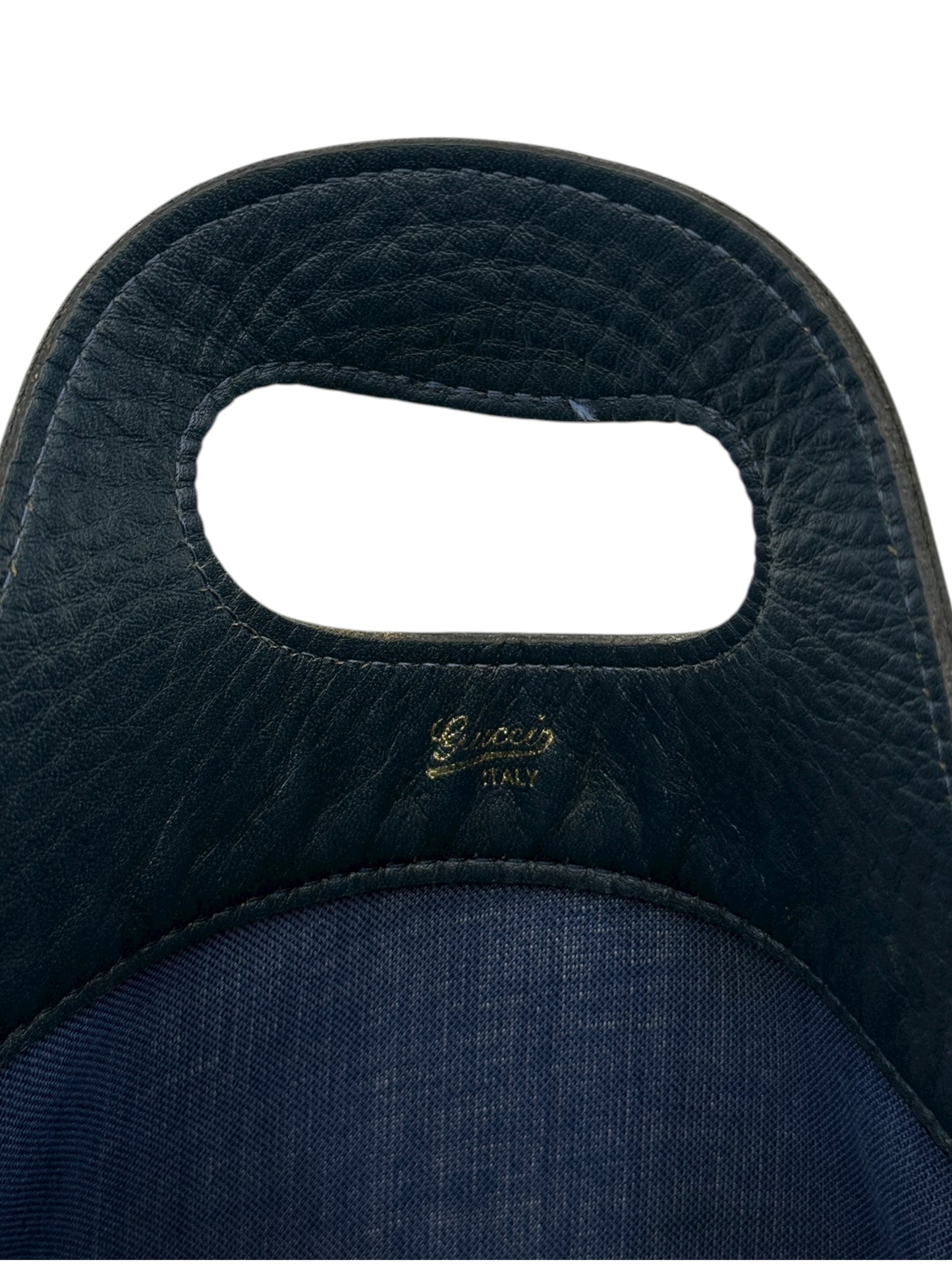 Gucci Vintage GG Canvas &  Leather Champagne Bottle Carrier – Made in Italy