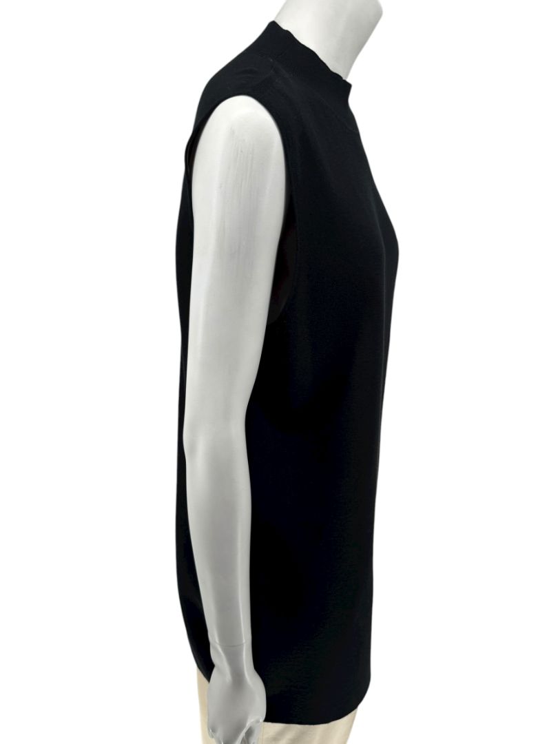 Lafayette 148 New York Women’s Black Sleeveless Knit Tunic - Medium