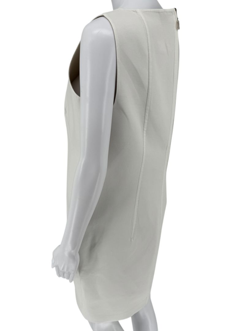 Akris Ivory Sleeveless Shift Dress - US 10