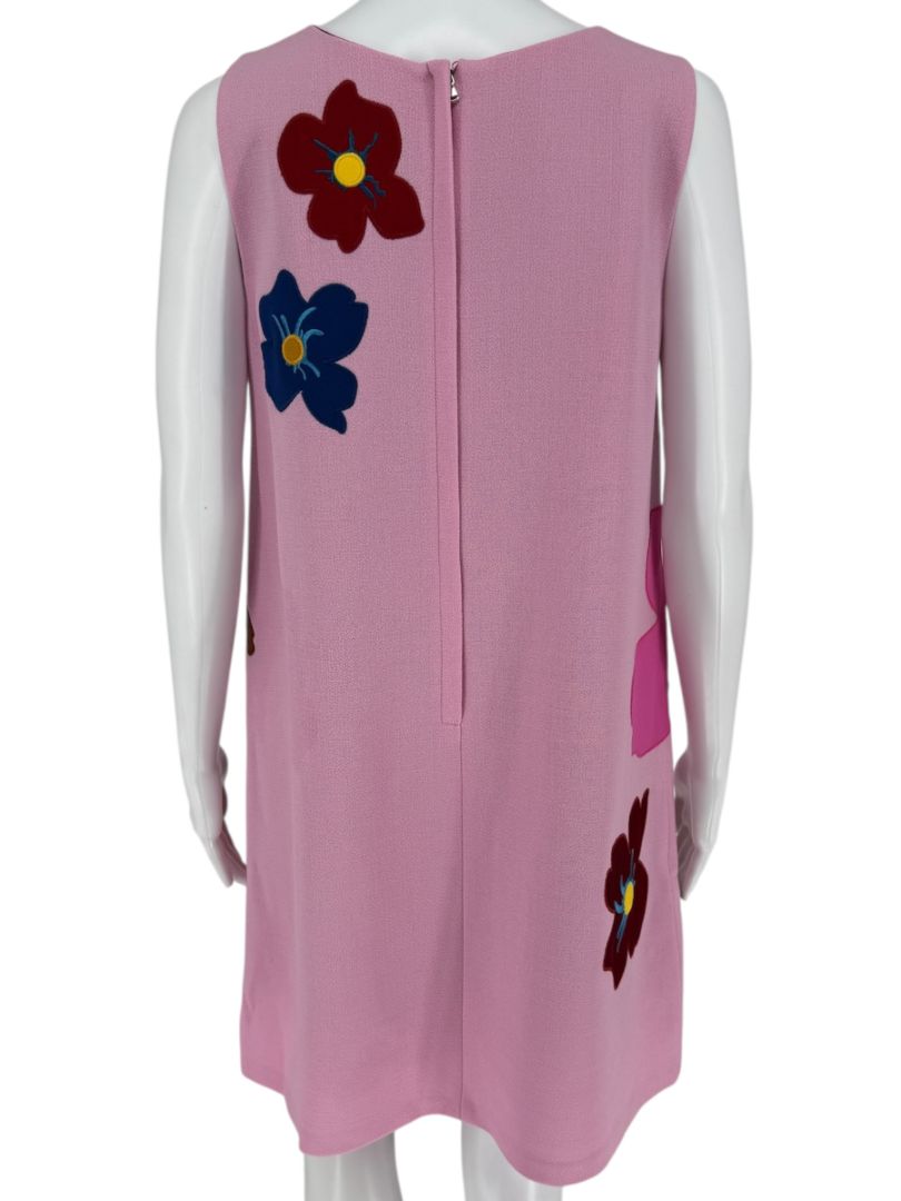 Dolce & Gabbana Appliqué Floral A-Line Dress - Size 10