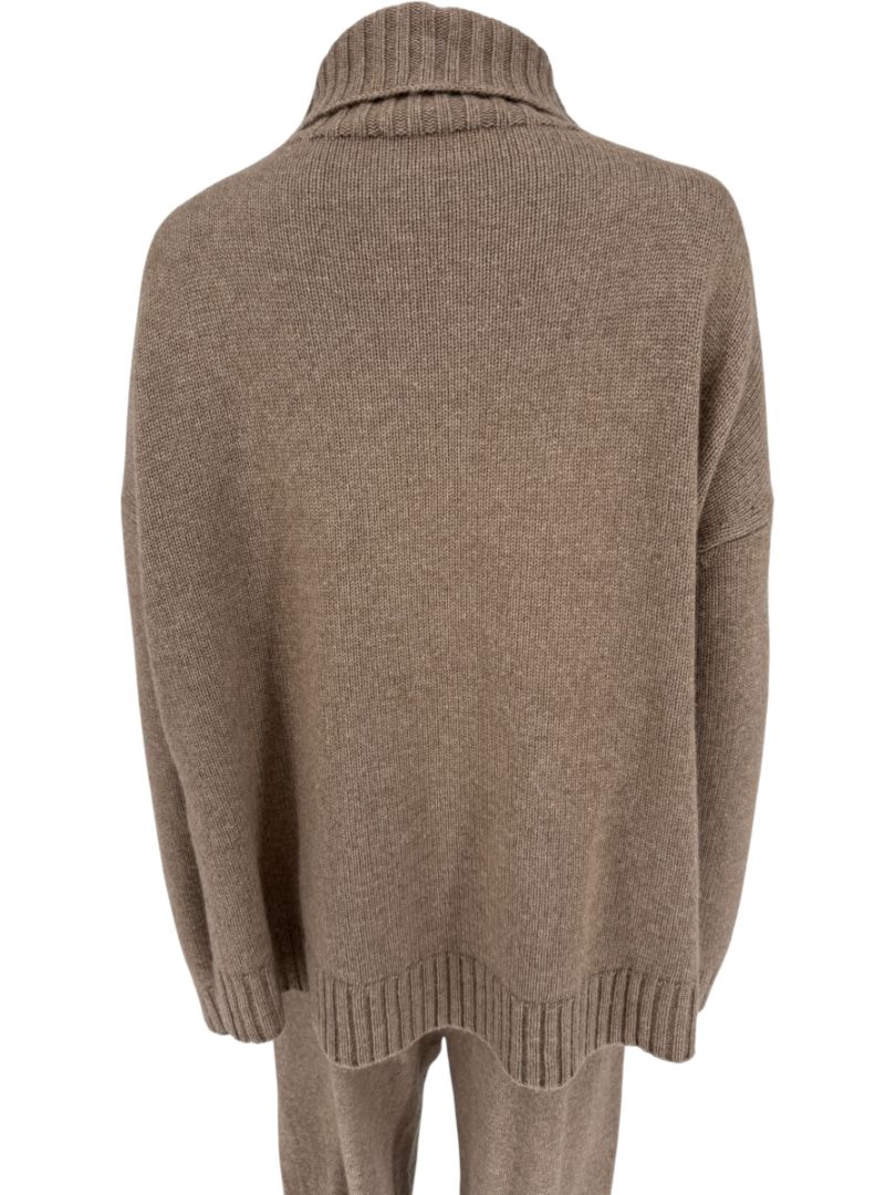 Max Mara Camel Brown Wool & Cashmere Knit Lounge Set – Size M