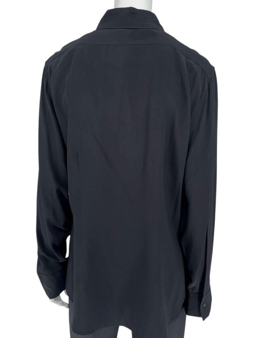 Stella McCartney Black 100% Silk Shirt – Size IT 48