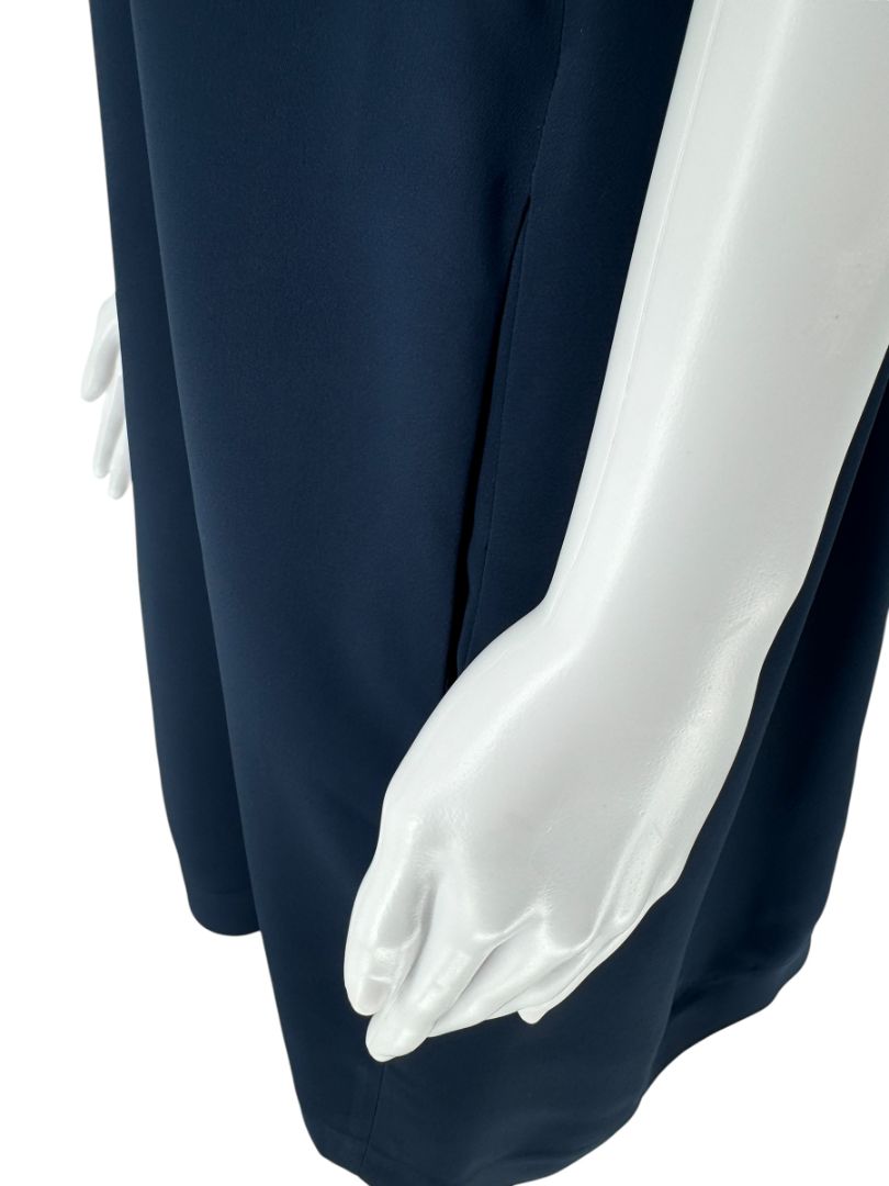 Lisa Perry x Barneys New York Navy Ruffle Short Sleeve Mini Dress – Size 2
