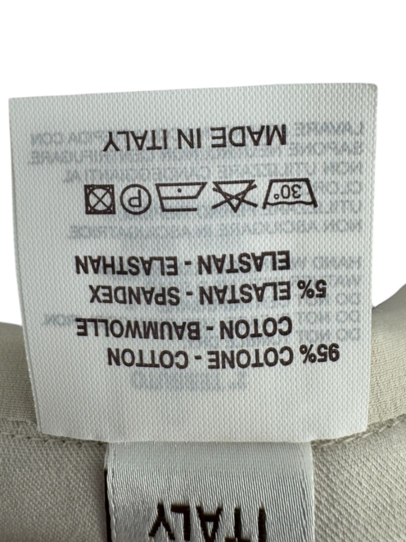 Brunello Cucinelli Beige Leather-Trim Pencil Skirt – Size IT 48 (US 12)