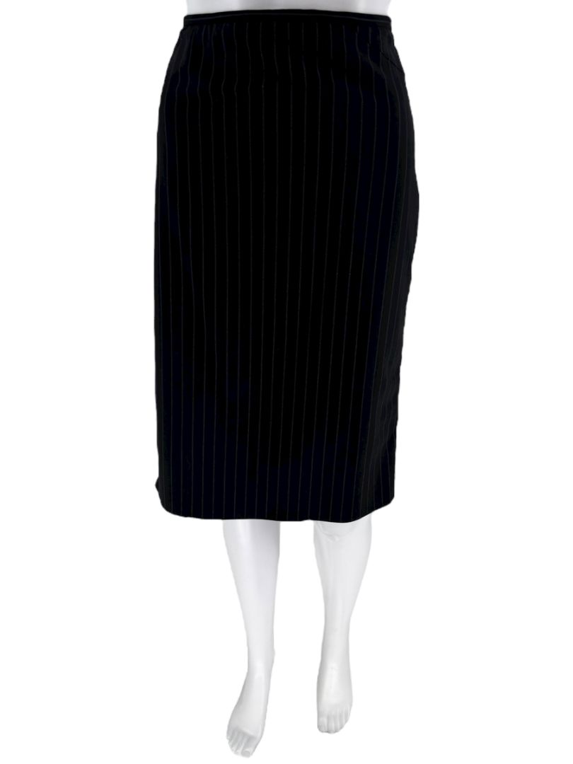 Armani Collezioni Charcoal Pinstripe 3-Piece Suit – Size 12