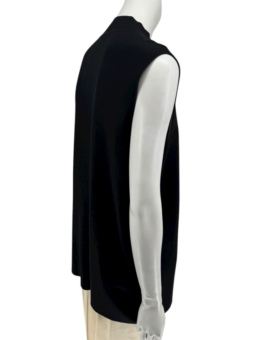 Lafayette 148 New York Women’s Black Sleeveless Knit Tunic - Medium