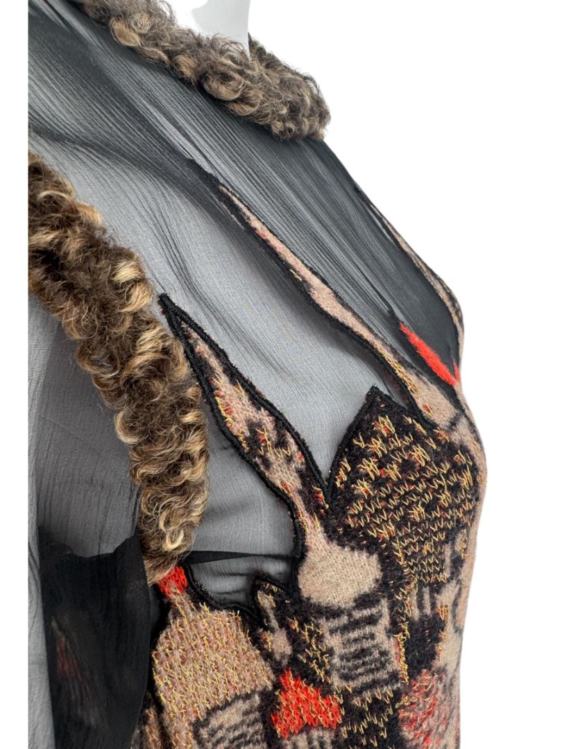 Chanel Paris–Moscow Wool-Blend Embroidered Mini Dress – Size 38 – Brand New With Tags